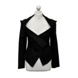 A Vivienne Westwood Anglomania Tempest de Corps jacket, black cotton/elastane with black cotton