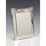 An elegant Edwardian silver easel back photo frame, William Hutton & Sons Ltd., Birmingham 1908,