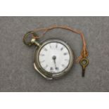 A George III silver pair cased verge watch, the gilt movement signed Jas. Gale, Cannon Street,