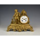 A gilt metal drum clock by Henri Marc of Paris, with an eight day movement by Japy Freres,