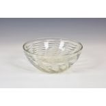 Rene Lalique - an Art Deco period coupe bowl in the "Ondes No 2 pattern", 8in., model number 3292,