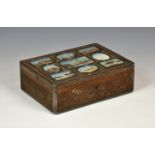 A Northern Indian carved sandalwood and silver box, Delhi, c.1860-70, the box finely carved with