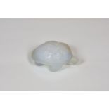 A Lalique 'Sidonie' opalescent turtle paperweight, etched 'Lalique France', complete with original