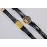 A Zitura Swiss Bank Corporation gold ingot quartz wrist watch, the rectangular 25 x 18mm. dial in .