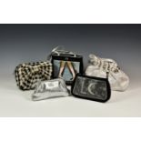 Five Lulu Guinness bags, to include 'It Takes Two to Tango', an evening bag with moon embroidery,