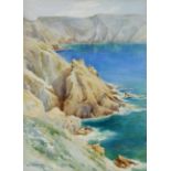 Ethel Sophia Cheeswright (British, 1874-1977), Sark coastal scene. watercolour, signed lower left,