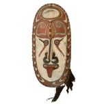 Tribal Native Art interest - a Latmul gable mask, Papua New Guinea, Middle Sepik River region,