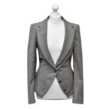 A Vivienne Westwood Red Label short single breasted blazer, light grey wool/elastane mix with