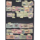 Papua mint accumulation on dealers double sided stock page,