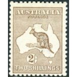 Australia Stamps : 1915 2/- Brown mounted mint SG 41