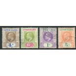 Cayman Islands Stamps : 1907 fine used set to 5/- SG 13-16