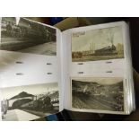 POSTCARDS Various albums of mainly Railway related cards, most are unfortunately re-prints,