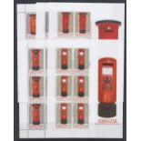 Gibraltar 2016 Pillar Boxes unmounted mint sheetlets