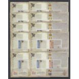 Gibraltar 2015 Magna Carta Minisheets x 10