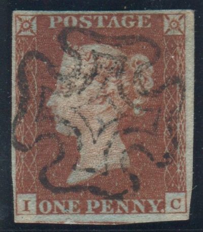 Great Britain Stamps : 1841 Penny Red plate 32 lettered IC,