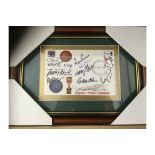 AUTOGRAPHS : 1966 World Cup Winners first day cover sign by Alan Ball, Gordon Banks, Jack Charlton,