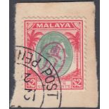 STAMPS 1942 Straits Settlements $2 with Japanese overprint,