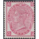 GREAT BRITAIN STAMPS : 1873 3d Rose,