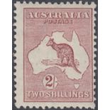 STAMPS AUSTRALIA 1924 2/- Maroon ,