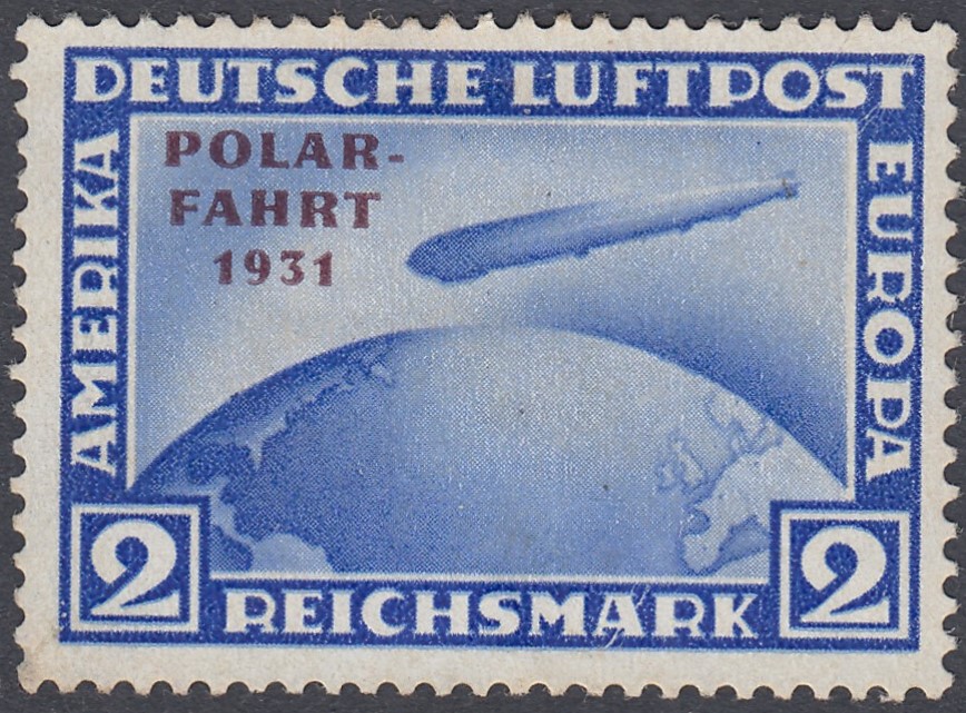 STAMPS GERMANY 1931 2 RM Graf Zeppelin Polar flight stamp & 1 RM Chicago flight Zeppelin stamp. - Image 4 of 4