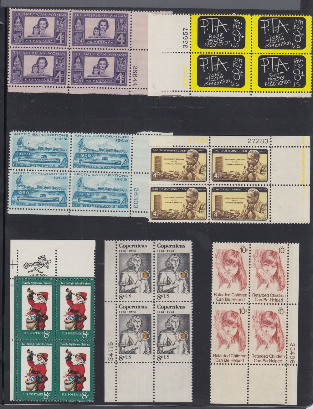 STAMPS USA 1940's to 1960's unmounted mint blocks to 40c (62 blocks) - Image 2 of 2