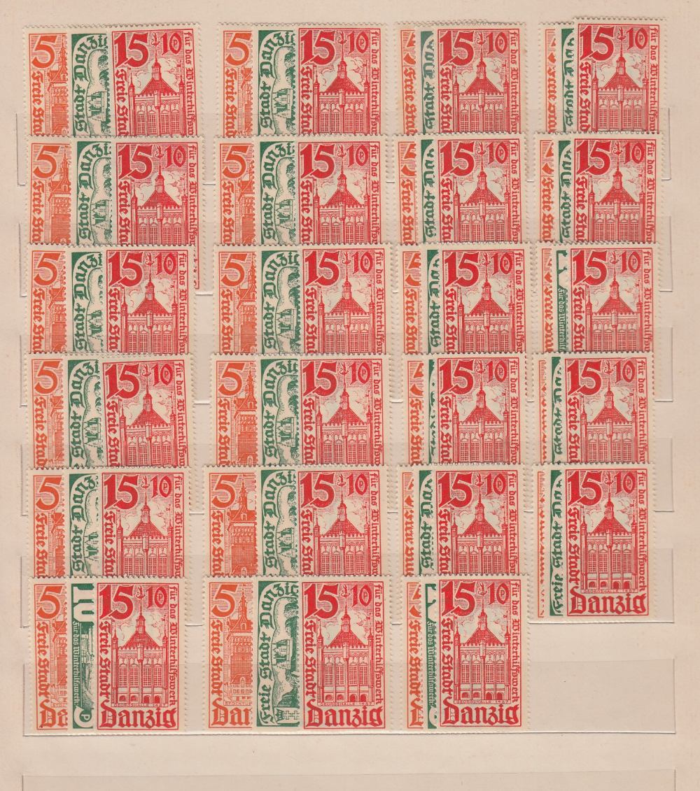 STAMPS DANZIG Accumulation of mint & used on stock pages etc. - Image 3 of 3