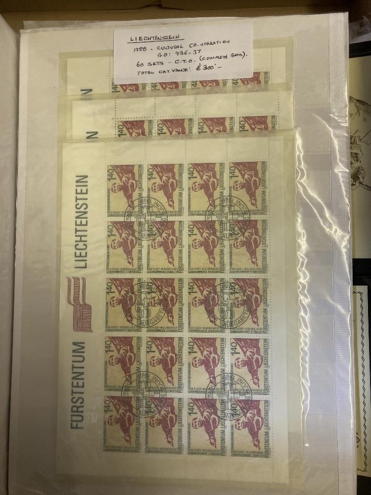 STAMPS : EUROPE, ex-dealers part stock of better items and accumulations on stock pages. - Image 10 of 12