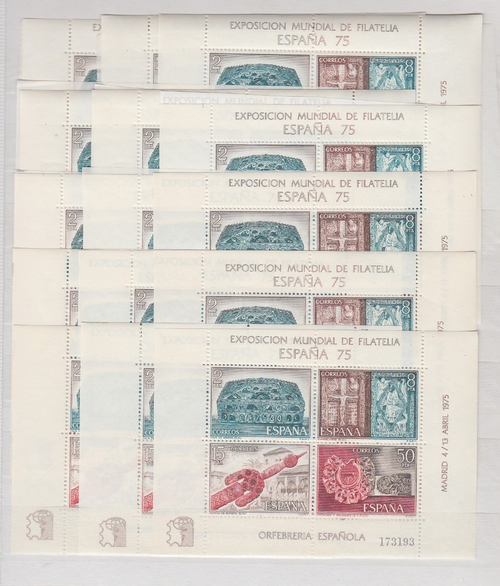 STAMPS SPAIN Ex-dealers accumulation with many useful sets mint and used, part sheets mint, - Image 4 of 4