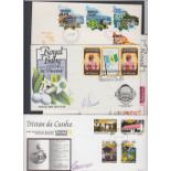 STAMPS POSTAL HISTORY : Small batch of covers including Tristan Da Cunha signed,