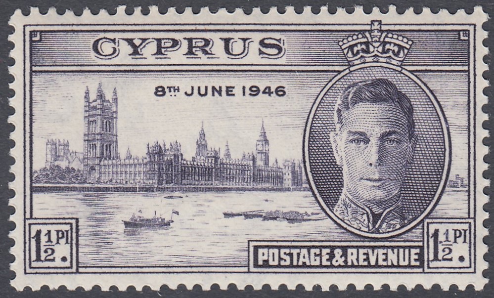 STAMPS CYPRUS 1946 Victory 1/2pi,