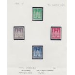 STAMPS BRITISH & AMERICAN ZONES, 1949 Holstentor, Lubeck issues, type V (long steps),