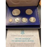 COINS : 1976 British Virgin Islands Proof Coin set in special case