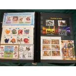STAMPS : All World 60 side stockbook of mainly U/M with 239 different mini-sheets, high Cat value,