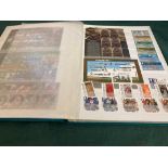 STAMPS GIBRALTAR 1987 to 2016 unmounted mint collection in stock book,