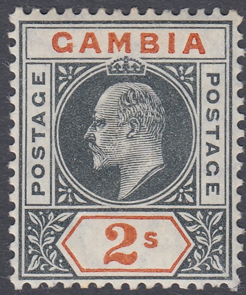 STAMPS GAMBIA 1904 lightly mounted mint set of 12 to 2/- SG 57-68 Cat £300 - Image 3 of 3