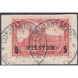 STAMPS : GERMAN POST OFFICES IN TURKISH EMPIRE, 5pi.