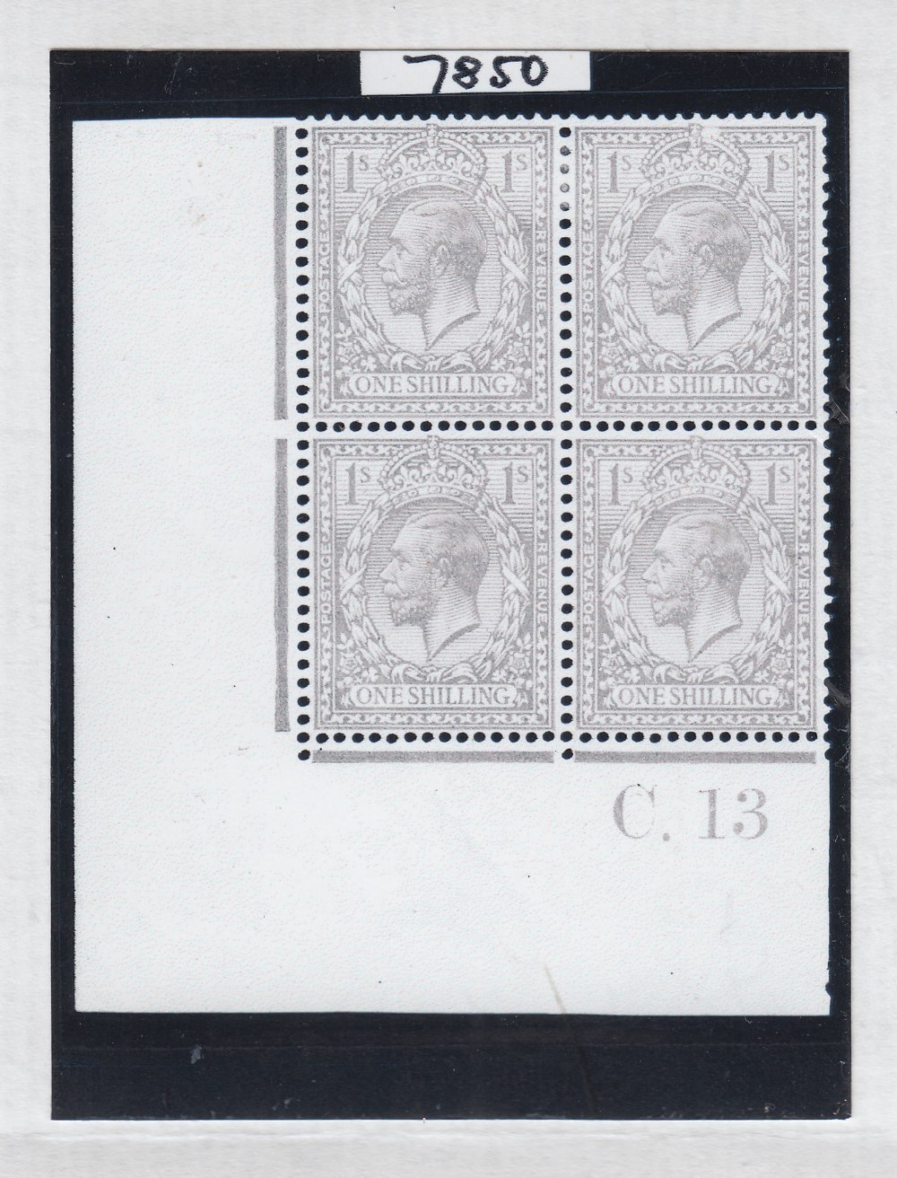 GREAT BRITAIN STAMPS: 1913 1/- Very Pale Bistre Brown (unlisted), - Image 4 of 4