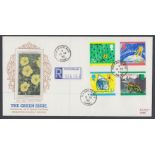 GREAT BRITAIN STAMPS FIRST DAY COVER 1992 Green Issue, PPS illustrated FDC,