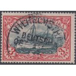 STAMPS : GERMAN EAST AFRICA, 1901 3 Rupien blue-black & red, fine used with 'WILHELMSTHAL' postmark,