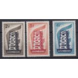 LUXEMBOURG STAMPS 1956 Europa set mounted mint SG 609-611 Cat £702.