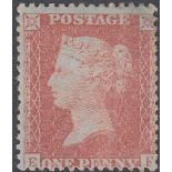 GREAT BRITAIN STAMPS : 1856 1d Red Brown,