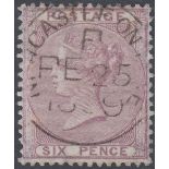 GREAT BRITAIN STAMPS : 1856 6d Pale Lilac,