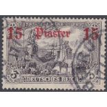 STAMPS : GERMAN POST OFFICES IN TURKISH EMPIRE, 15pi.