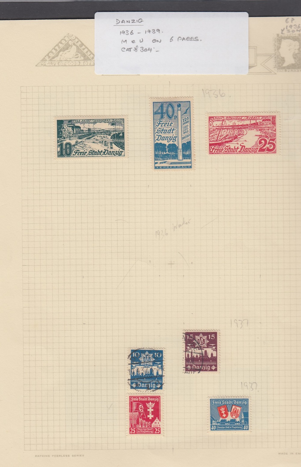 STAMPS DANZIG Accumulation of mint & used on stock pages etc. - Image 2 of 3