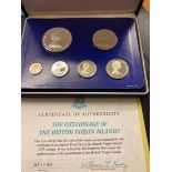 COINS : 1975 British Virgin Islands Proof Coin set in special case