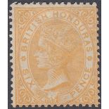 STAMPS BRITISH HONDURAS 1885 6d Yellow,