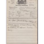 1899 Royal Telegram from Osbourne House to the Commanding Officer on the Royal Yacht Portsmouth.