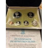 COINS : 1974 British Virgin Islands Proof Coin set in special case
