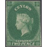 STAMPS CEYLON 1857 2d Green,