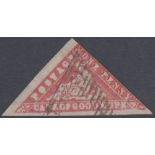 STAMPS 1861 1d carmine fine used, with large margins on two sides, SG 13a.